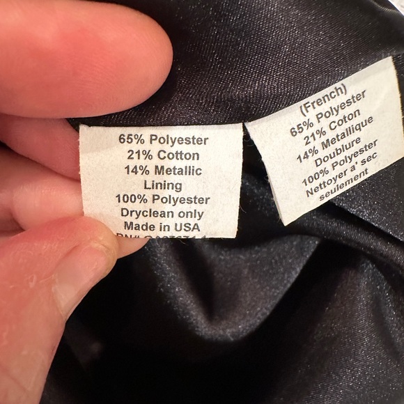 RARE Anthropologie Eva Franco Samhain  Metallic Strapless Pleated Dress - Picture 11 of 12